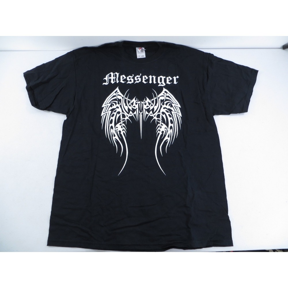 Messenger‎ Rock Metal Black Band T-Shirt Size XL
